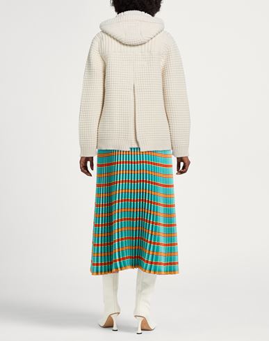 Woman Coat Off white Size L Wool, Polyamide