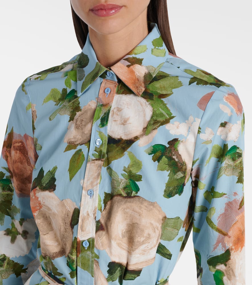 Floral shirt dress