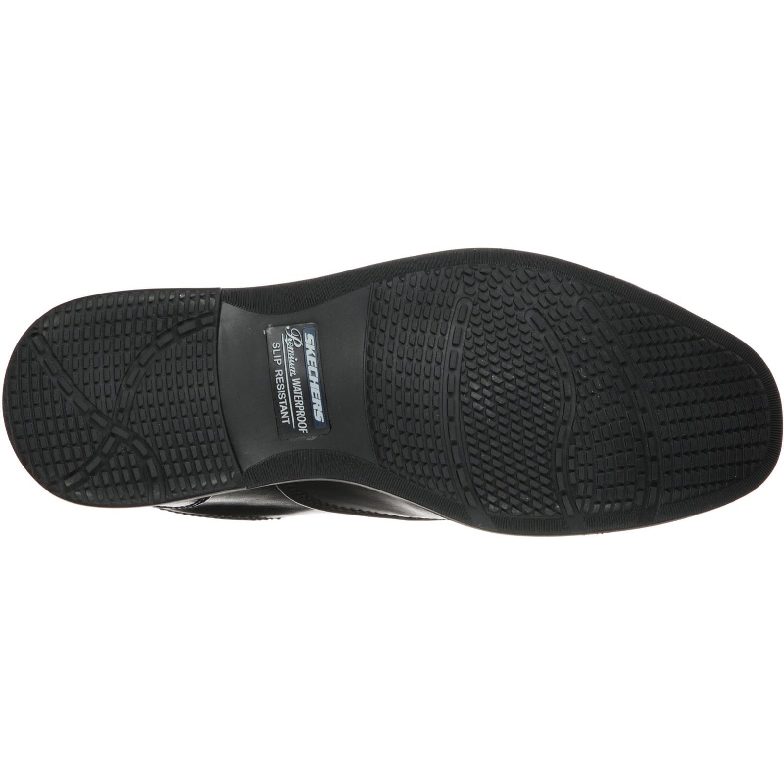 Skechers Dreston Rasmiss Leather Men's Black Standard Lace-Up Shoe