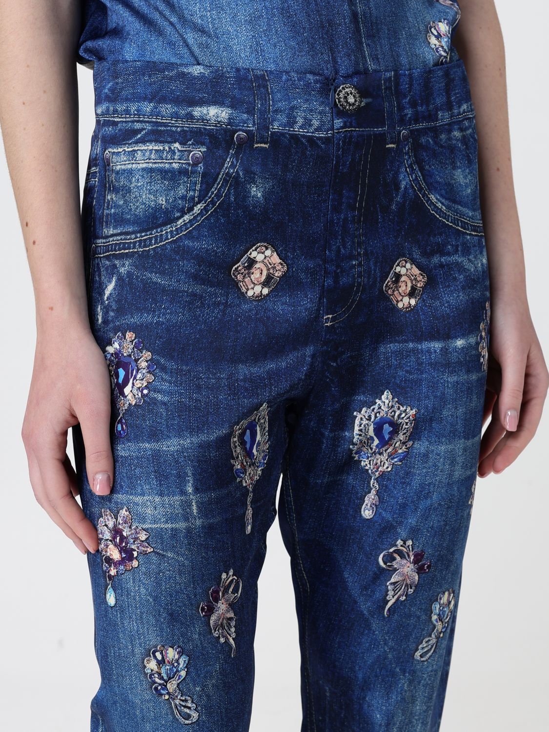 Pants Woman color Blue