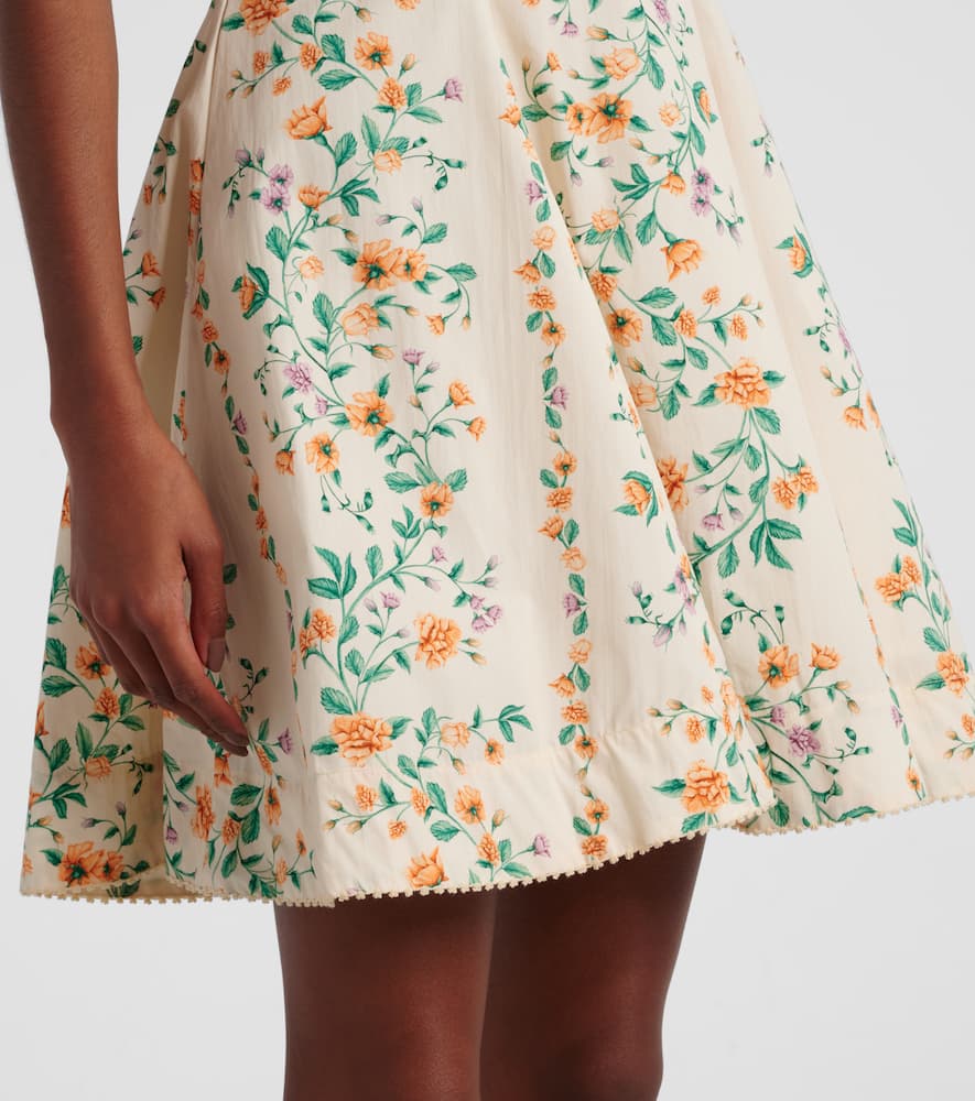 Mati floral cotton poplin minidress