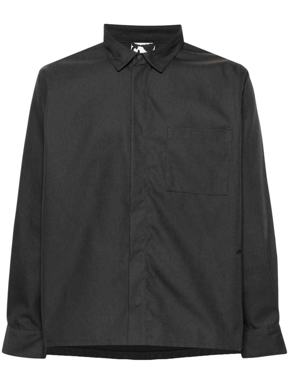 Long-sleeves cotton shirt - Grey