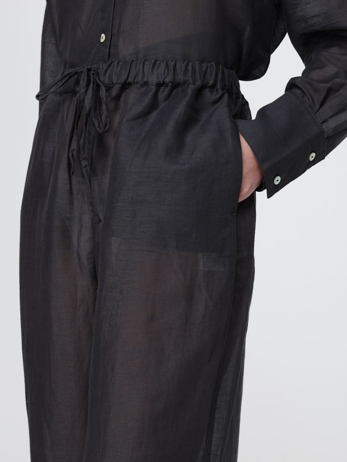 Pants Woman color Charcoal