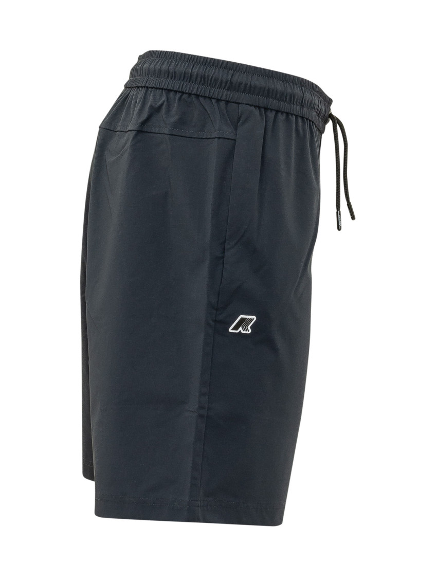 Blue Solid Shorts