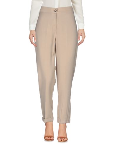 Woman Pants Camel Size L Viscose, Polyester