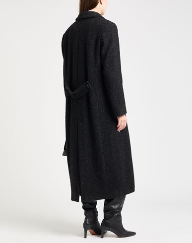 Paltò Woman Coat Black Size 10 Wool, Acrylic, Polyester, Polyamide