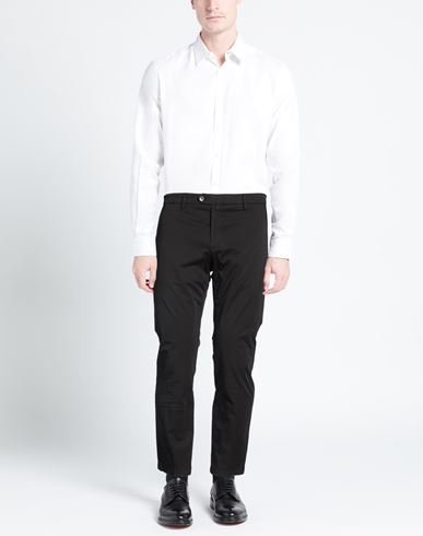 Man Pants Black Size 30 Cotton, Elastane