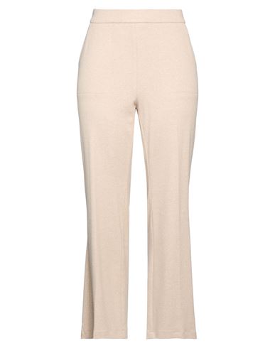 Woman Pants Beige Size 16 Viscose, Polyester, Cotton, Polyamide, Elastane