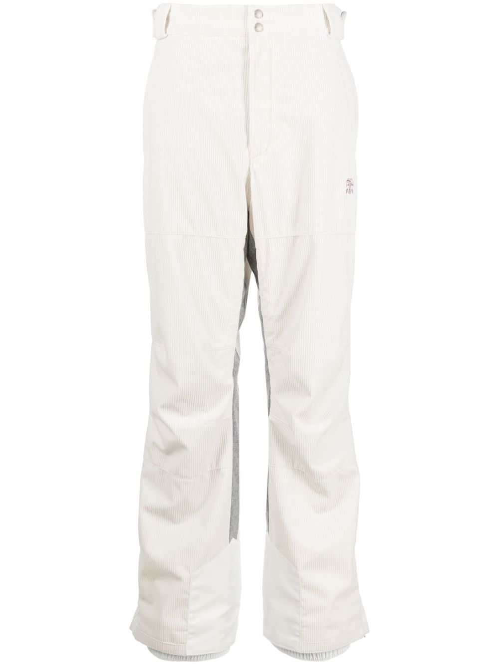 Straight-leg corduroy trousers - White