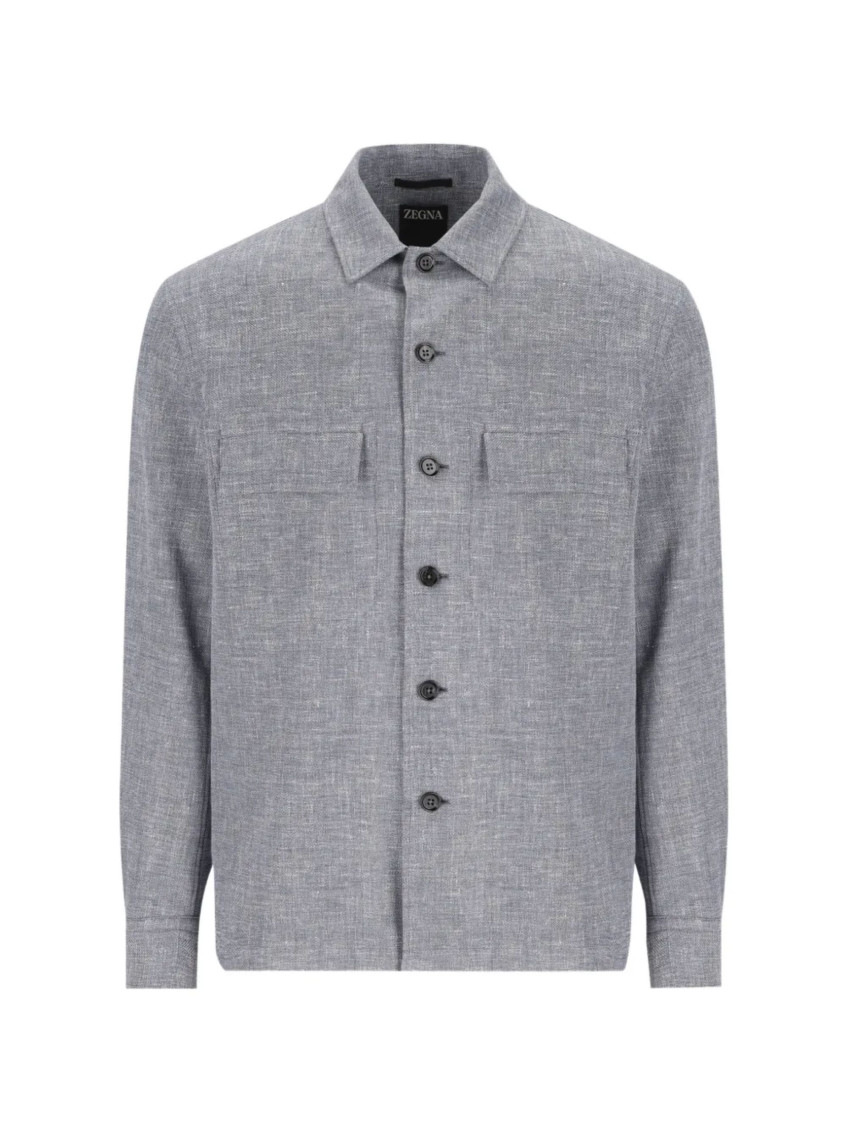 Linen, Wool, And Silk Shirt