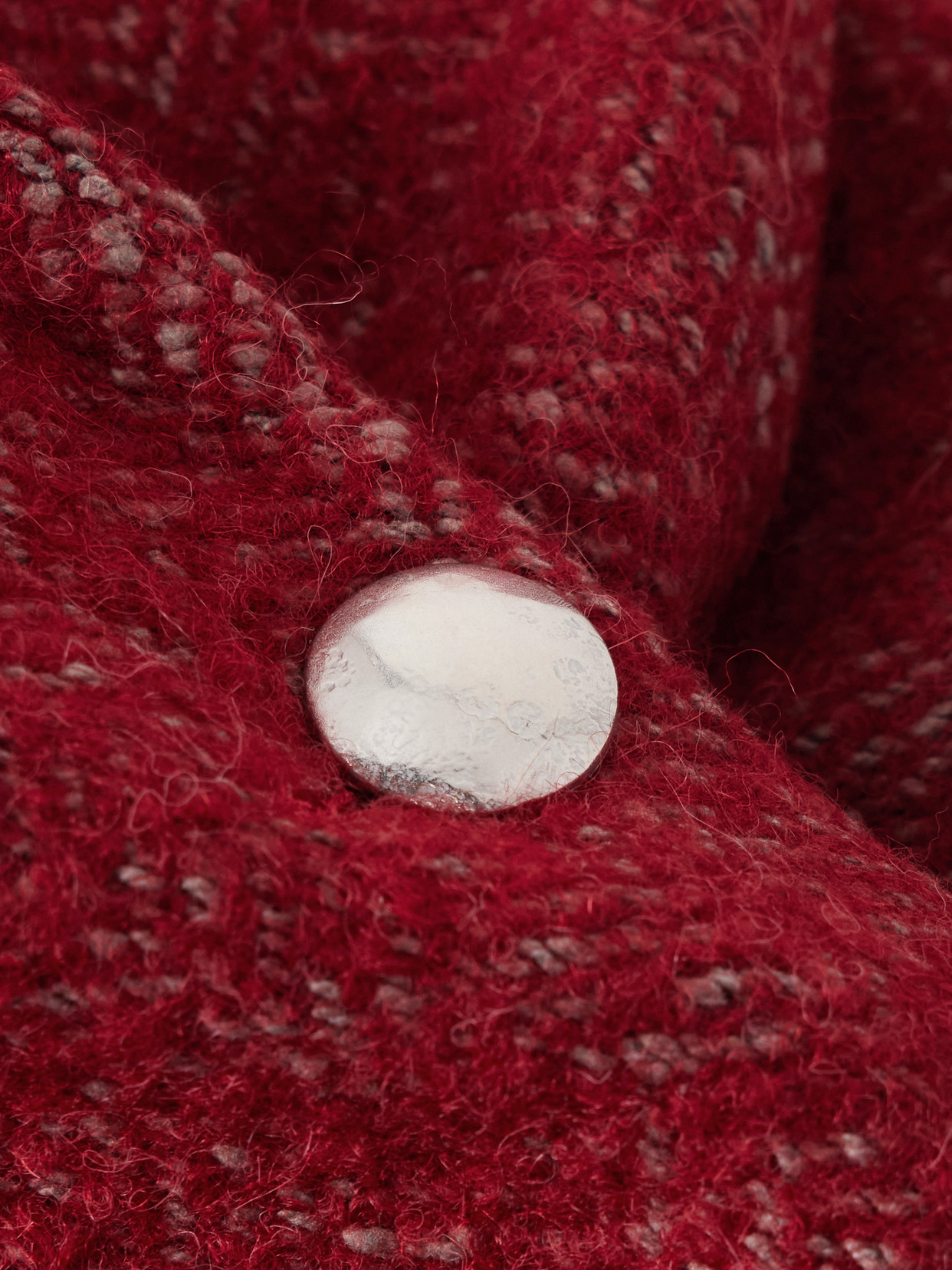 Herringbone Blazer - Red