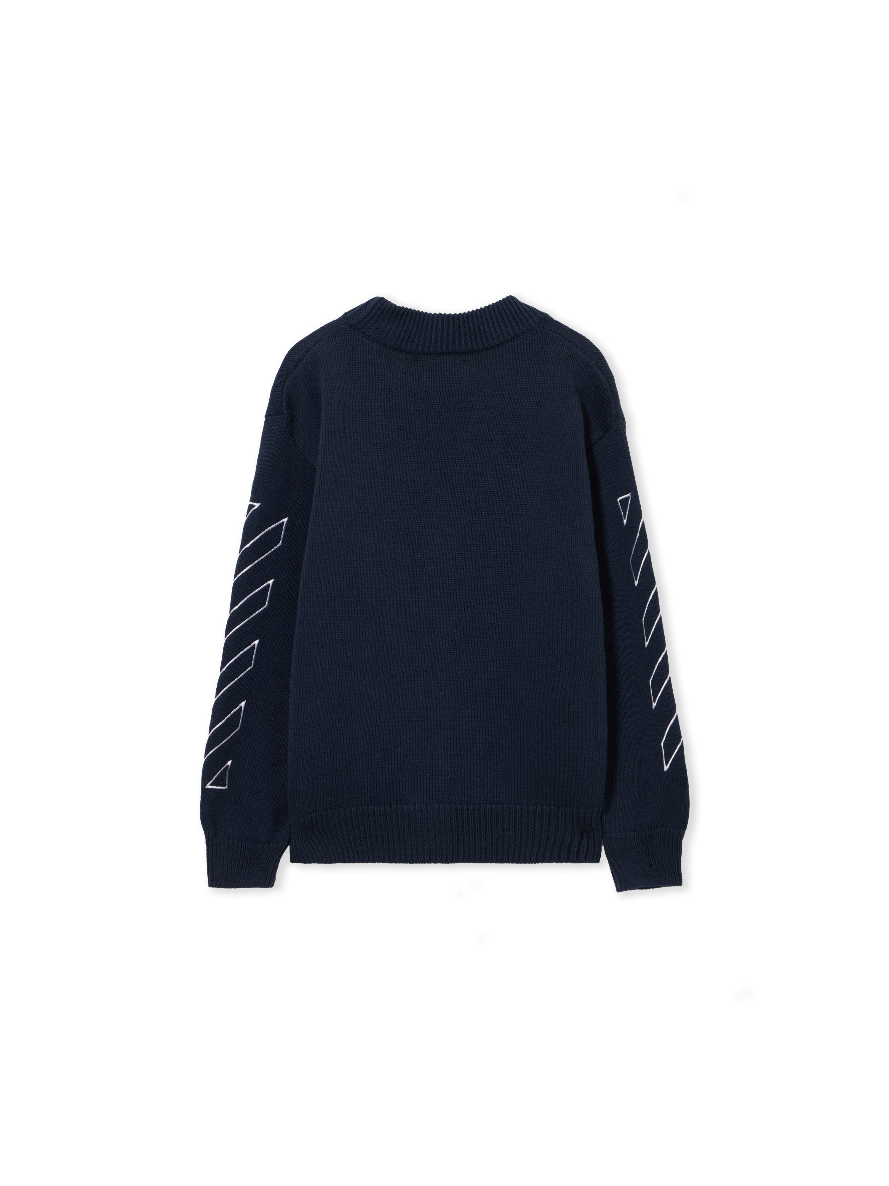 Arrow Diag Knit Cardigan