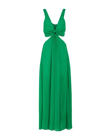 Woman Maxi dress Green Size 2 Polyester