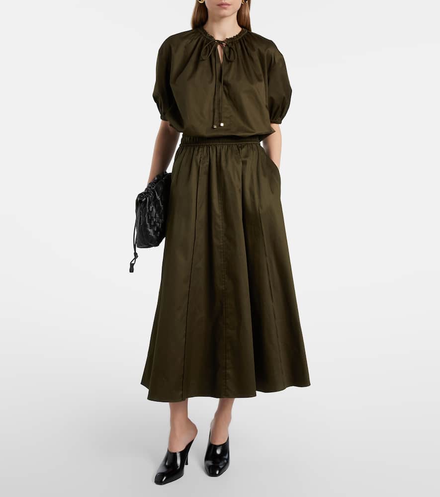 Nador cotton poplin blouse