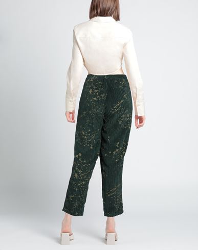 Mood_one Woman Pants Green Size 8 Polyester, Polyamide