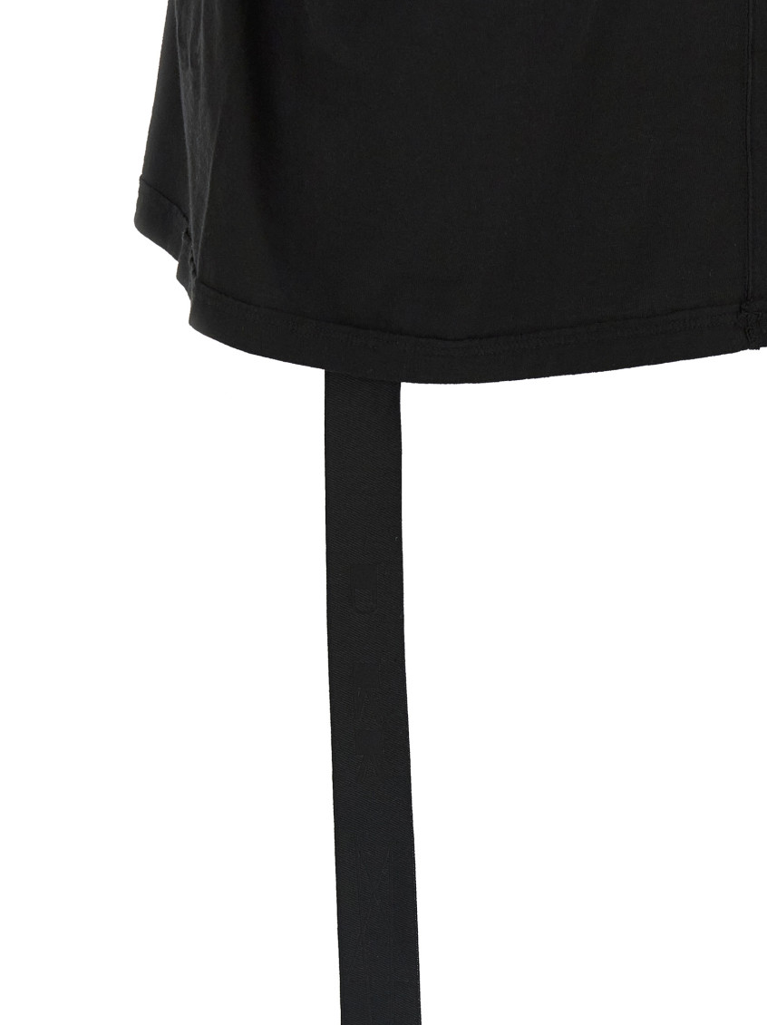 Black Cropped Small Level T T-shirt