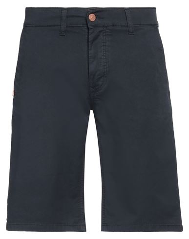 Man Shorts & Bermuda Shorts Navy Size 29 Cotton, Elastane