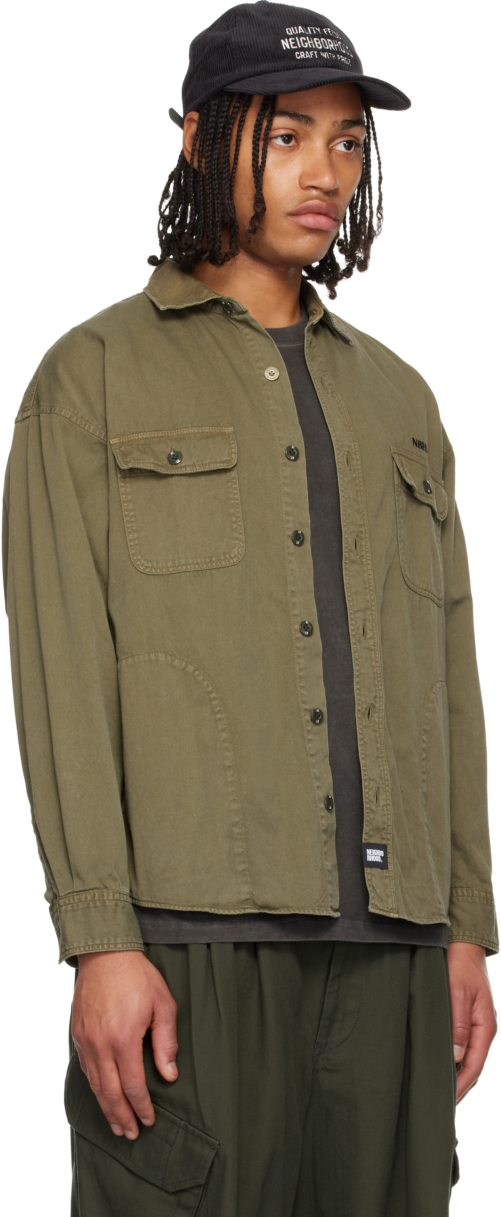 Khaki Garment Dyed Shirt