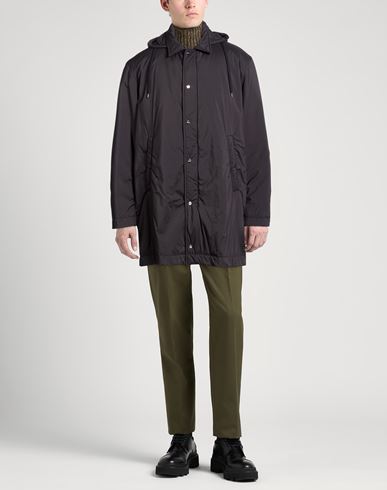 Man Coat Midnight blue Size 44 Polyamide