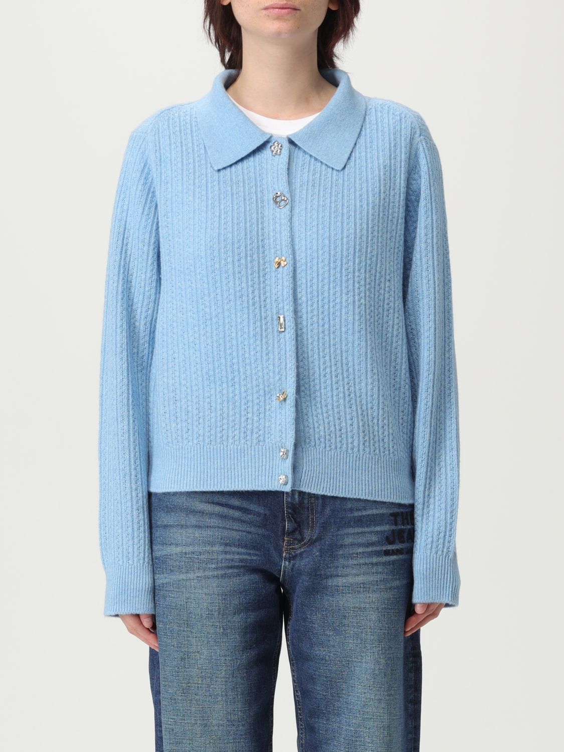 Cardigan MARC JACOBS Woman color Gnawed Blue