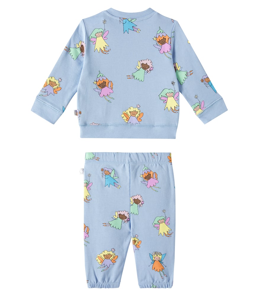Stella McCartney Kids Baby cotton sweatshirt and sweatpants set