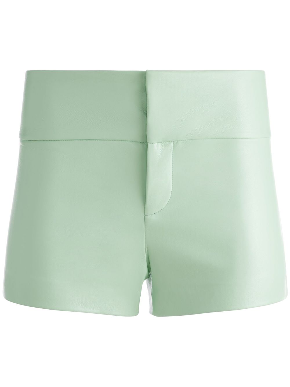 Olivia faux-leather shorts - Green