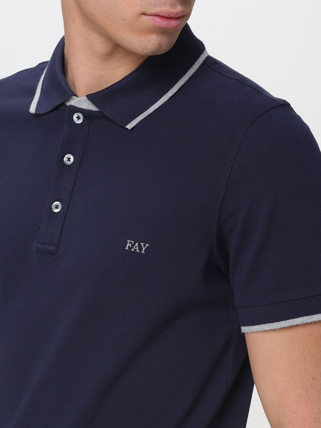 Polo Shirt Men color Blue