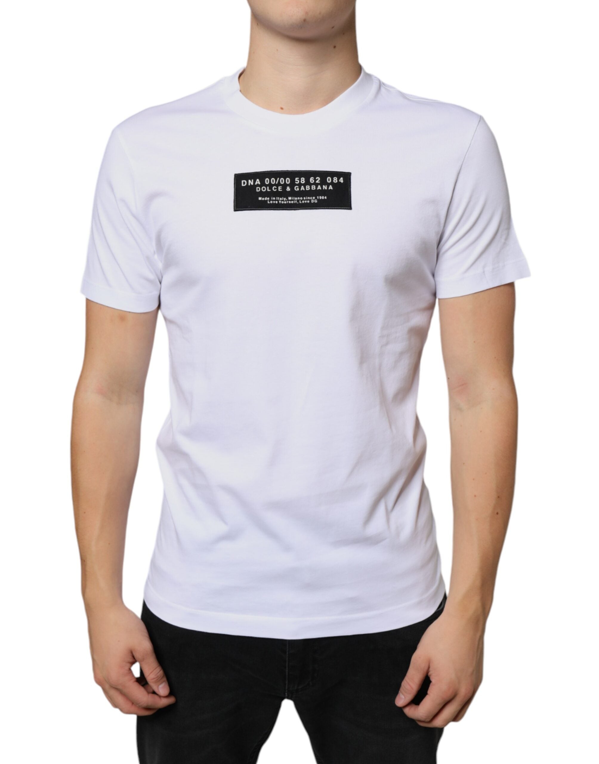 Logo-Appliqué Cotton T-Shirt — White