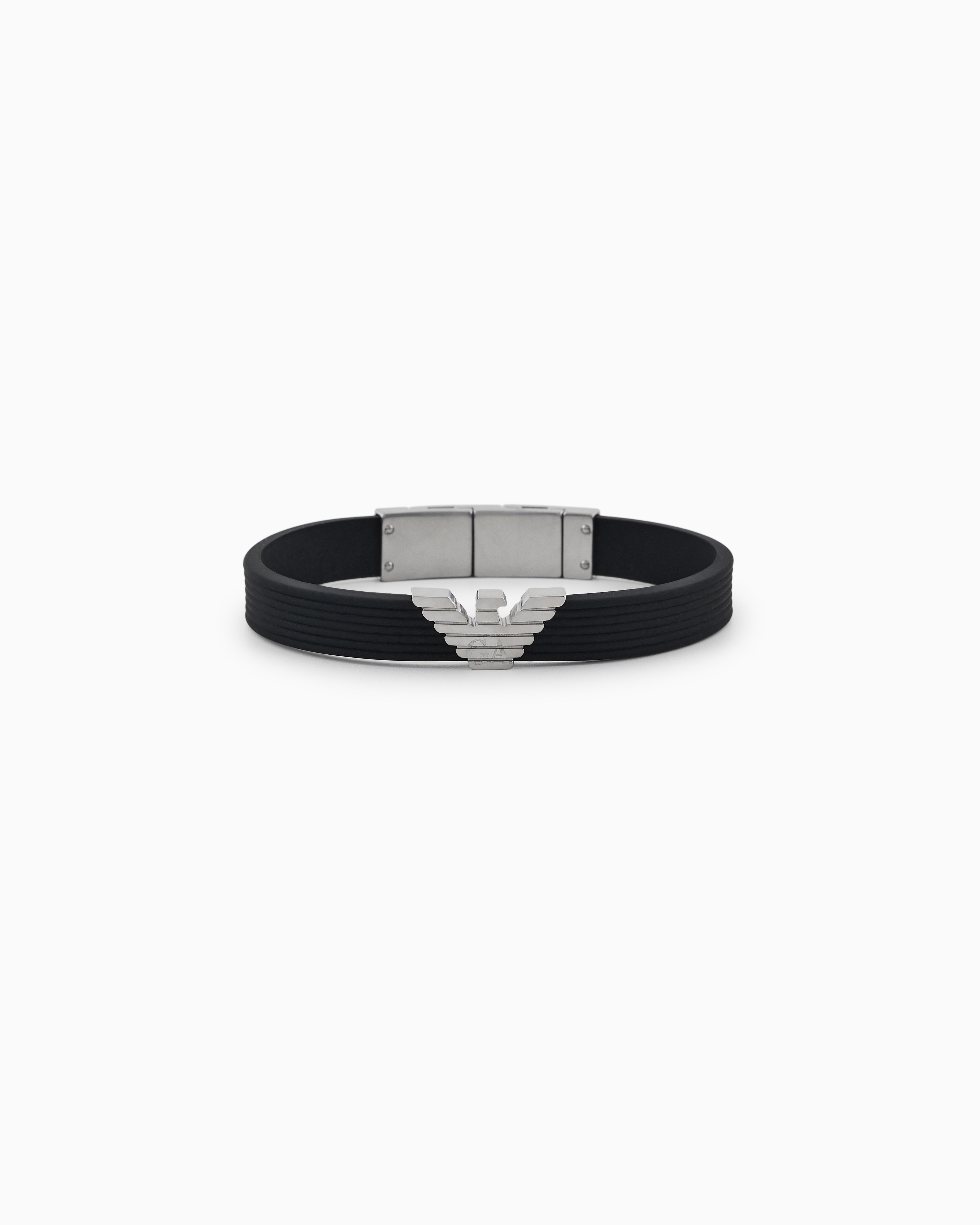 Black Silicone ID Bracelet