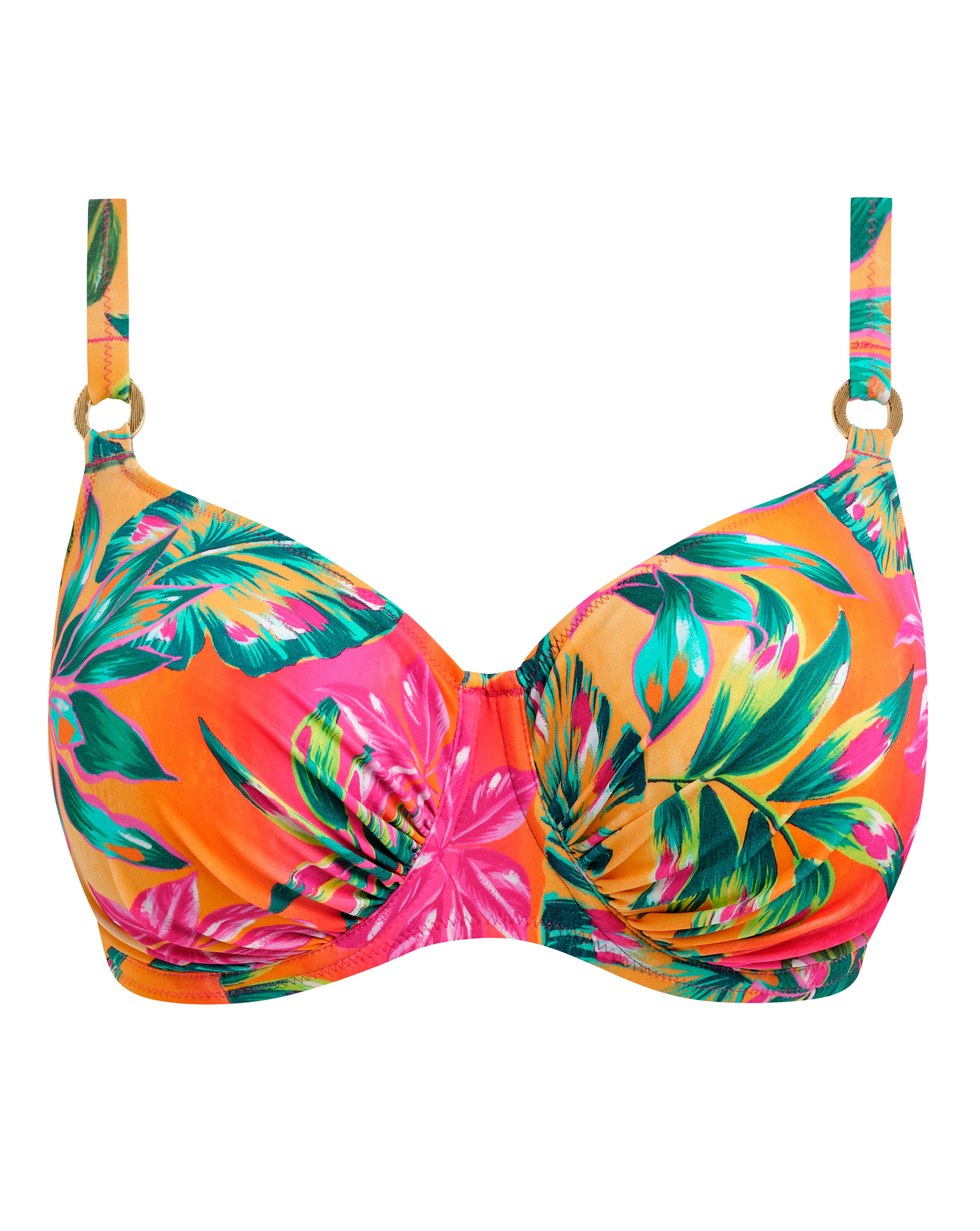 FANTASIE SUNSET REEF GATHERED BIKINI TOP