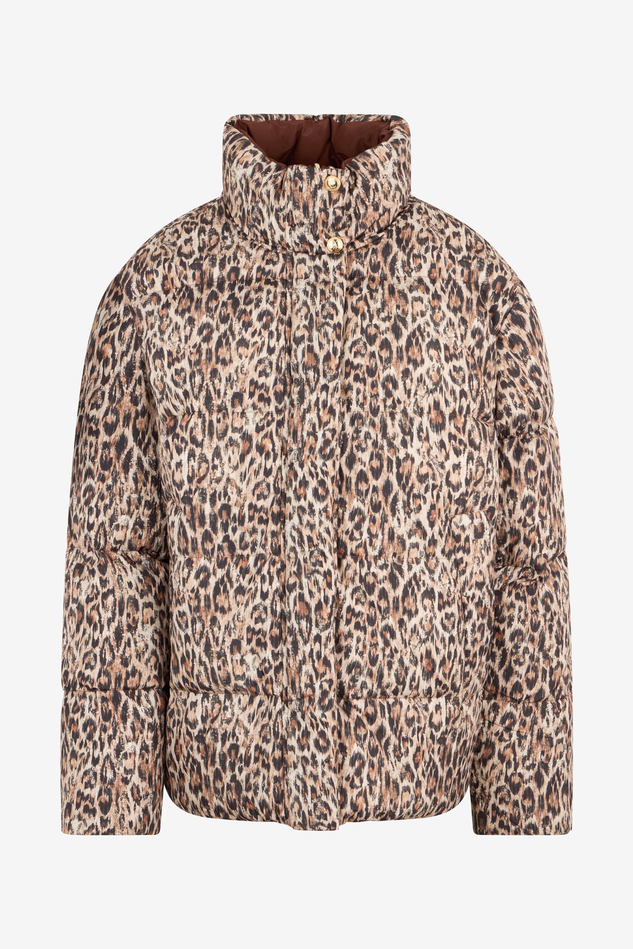 Reversible Leopard Print Puffer Jacket