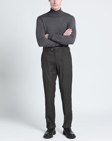 Man Pants Charcoal Size 40 Polyester, Wool, Viscose, Elastane