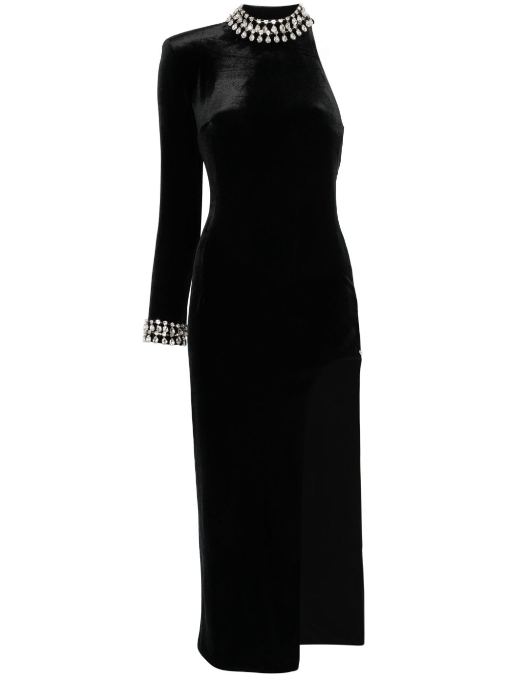 Crystal-embellished dress - Black