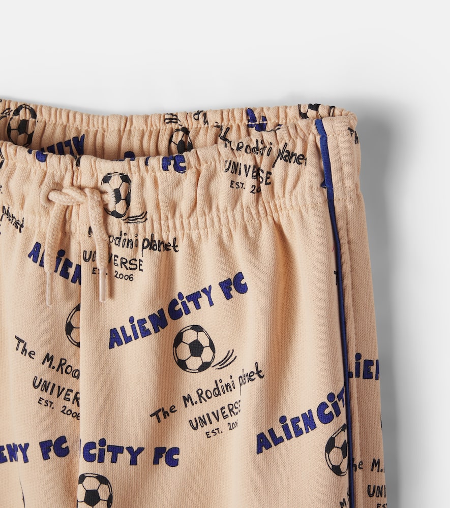 Printed cotton sweatpants