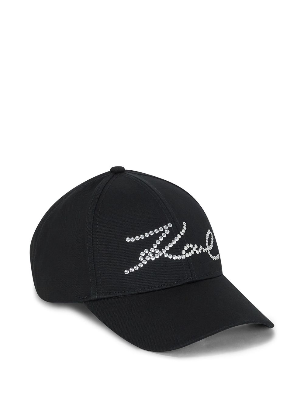 Karl Lagerfeld stud-embellished cap - Black