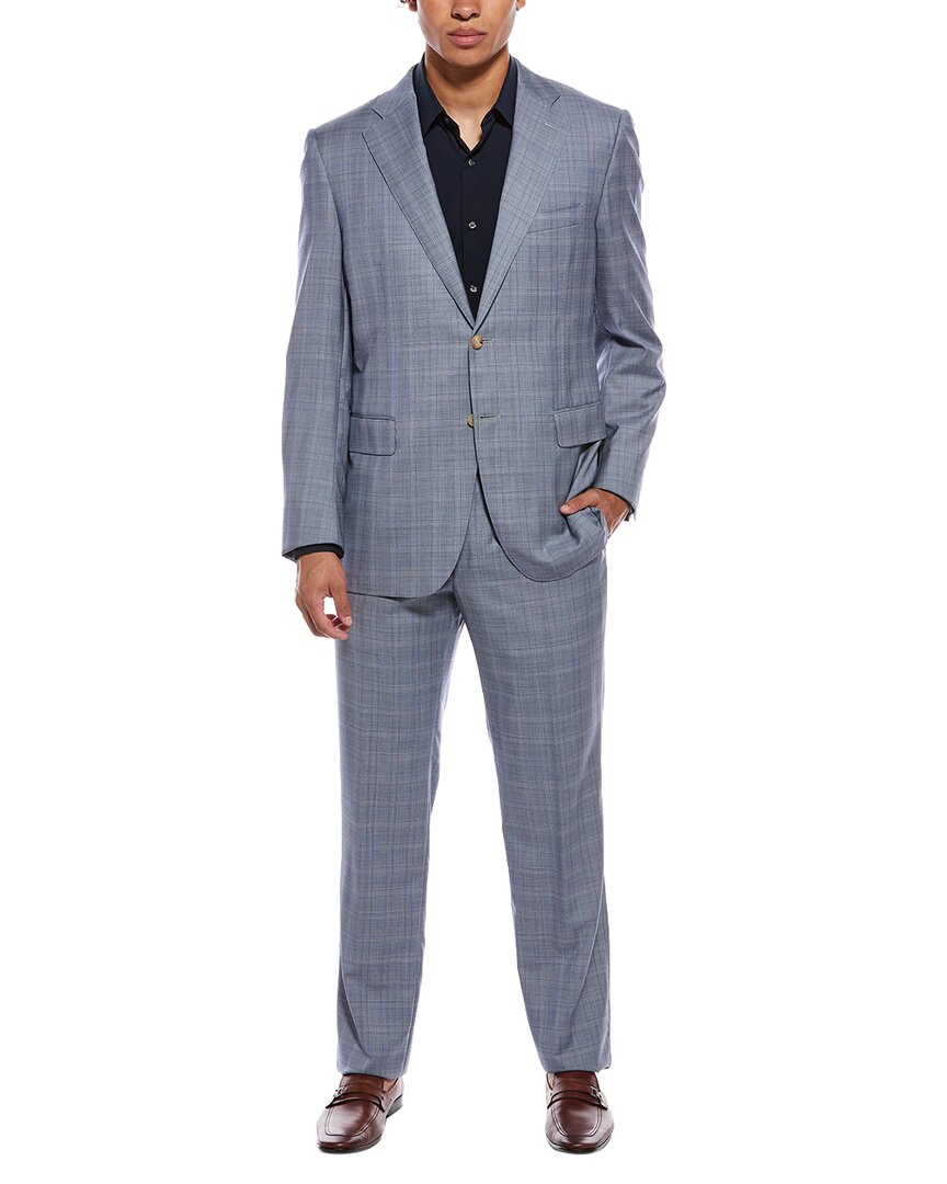 2Pc Wool & Silk-Blend Suit
