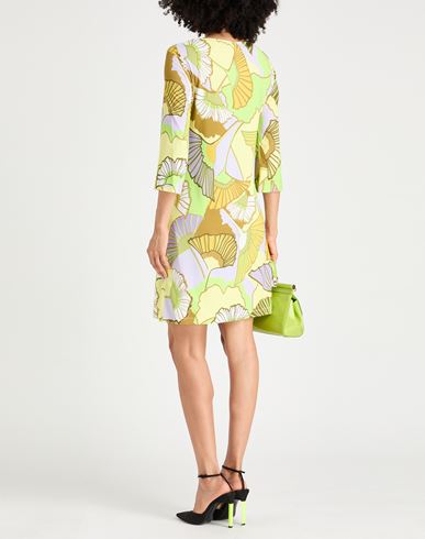 Woman Mini dress Light green Size M Viscose, Elastane