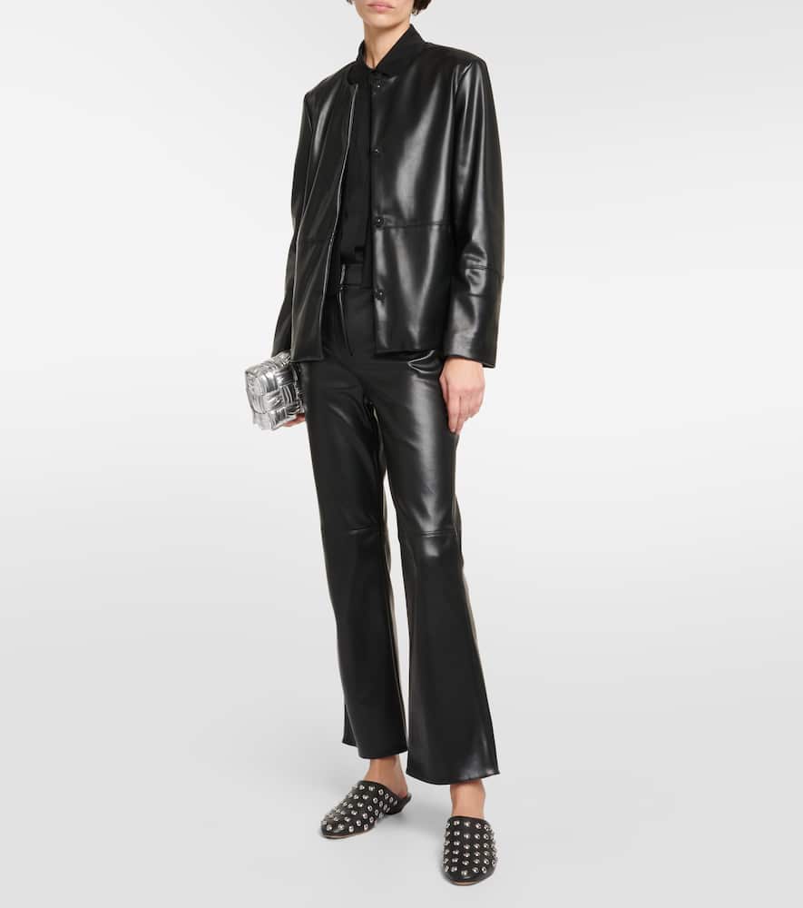 Sublime faux leather flared pants