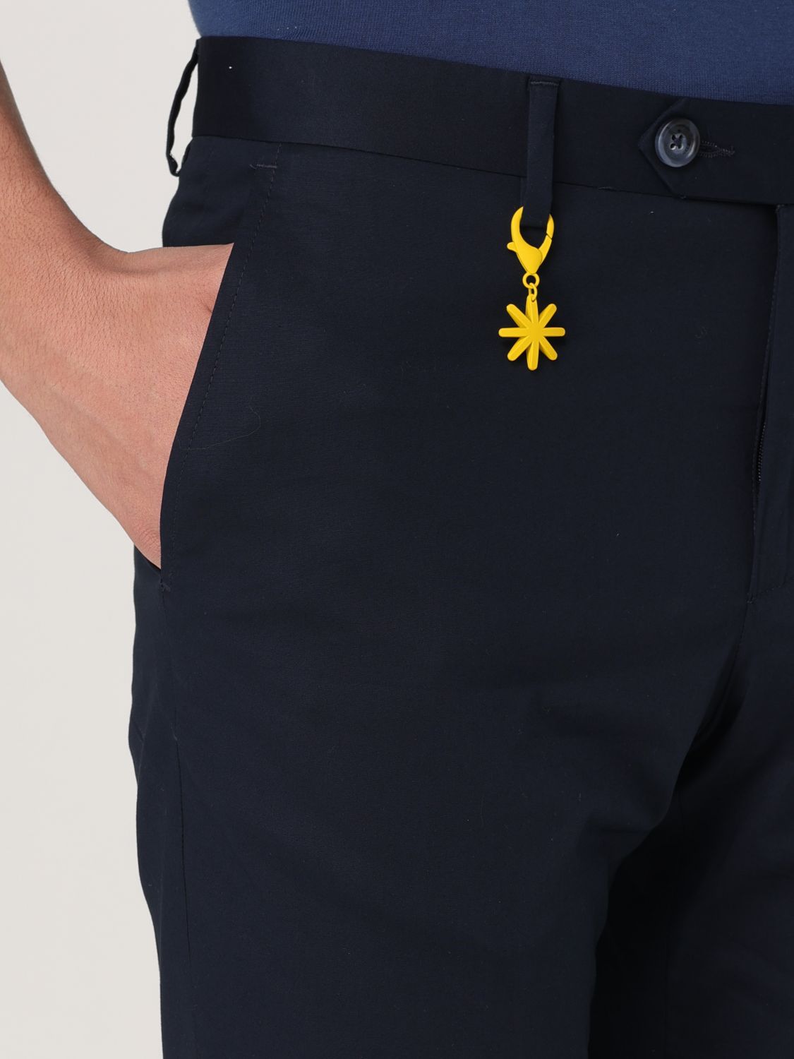 Pants Men color Blue