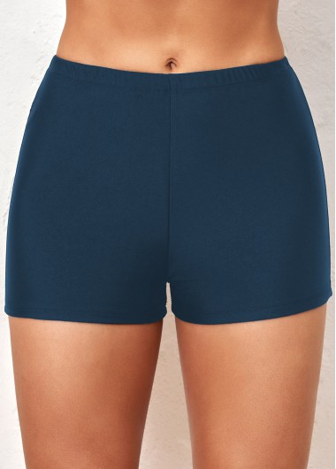 Modlily Thigh Slimmer Mid Waisted Navy Swim Short