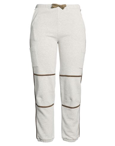 Woman Pants Light grey Size M Organic cotton