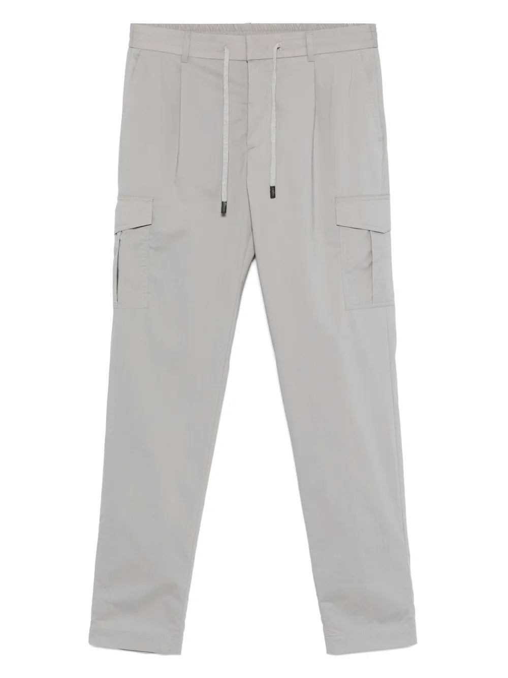 Tapered Cargo Trousers — Grey