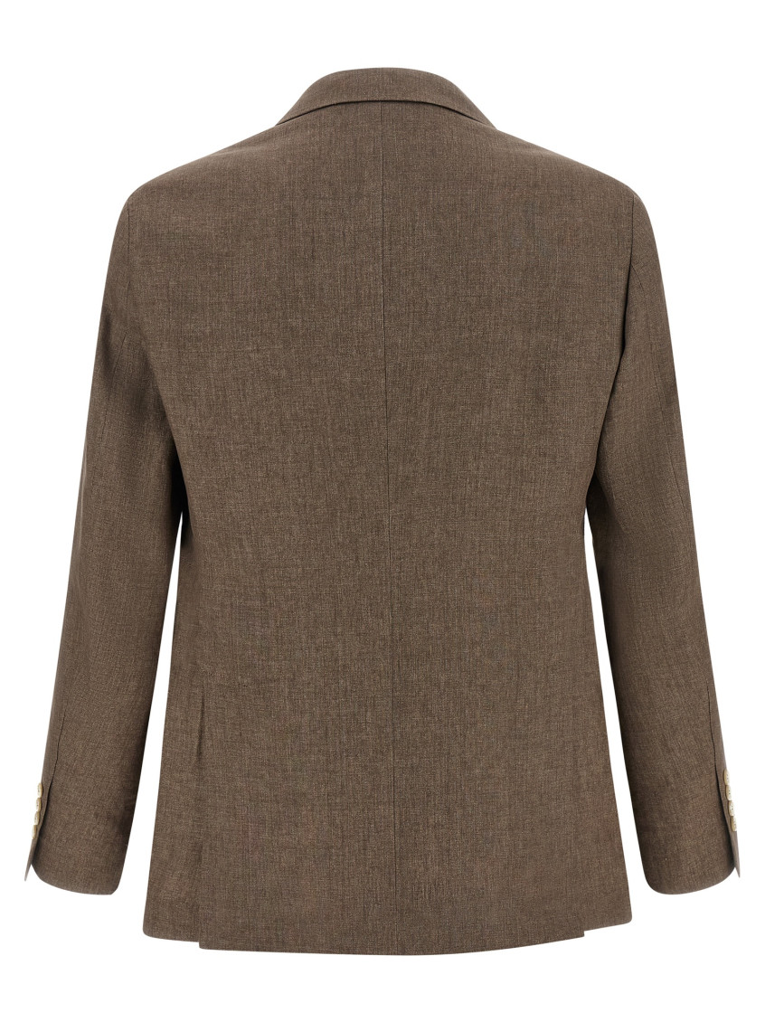 Linen Single-Breasted Jacket