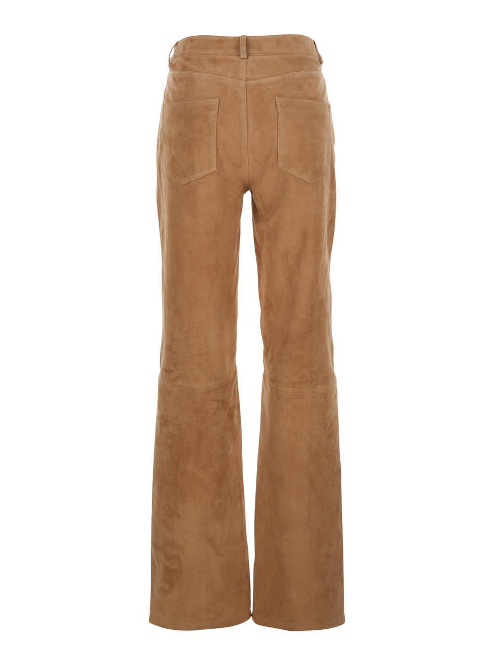 Suede Trousers — Beige