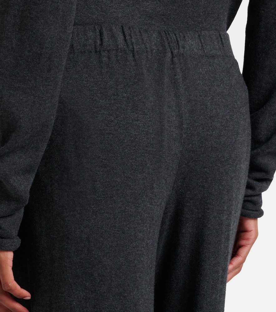 Aina cotton and cashmere wide-leg pants
