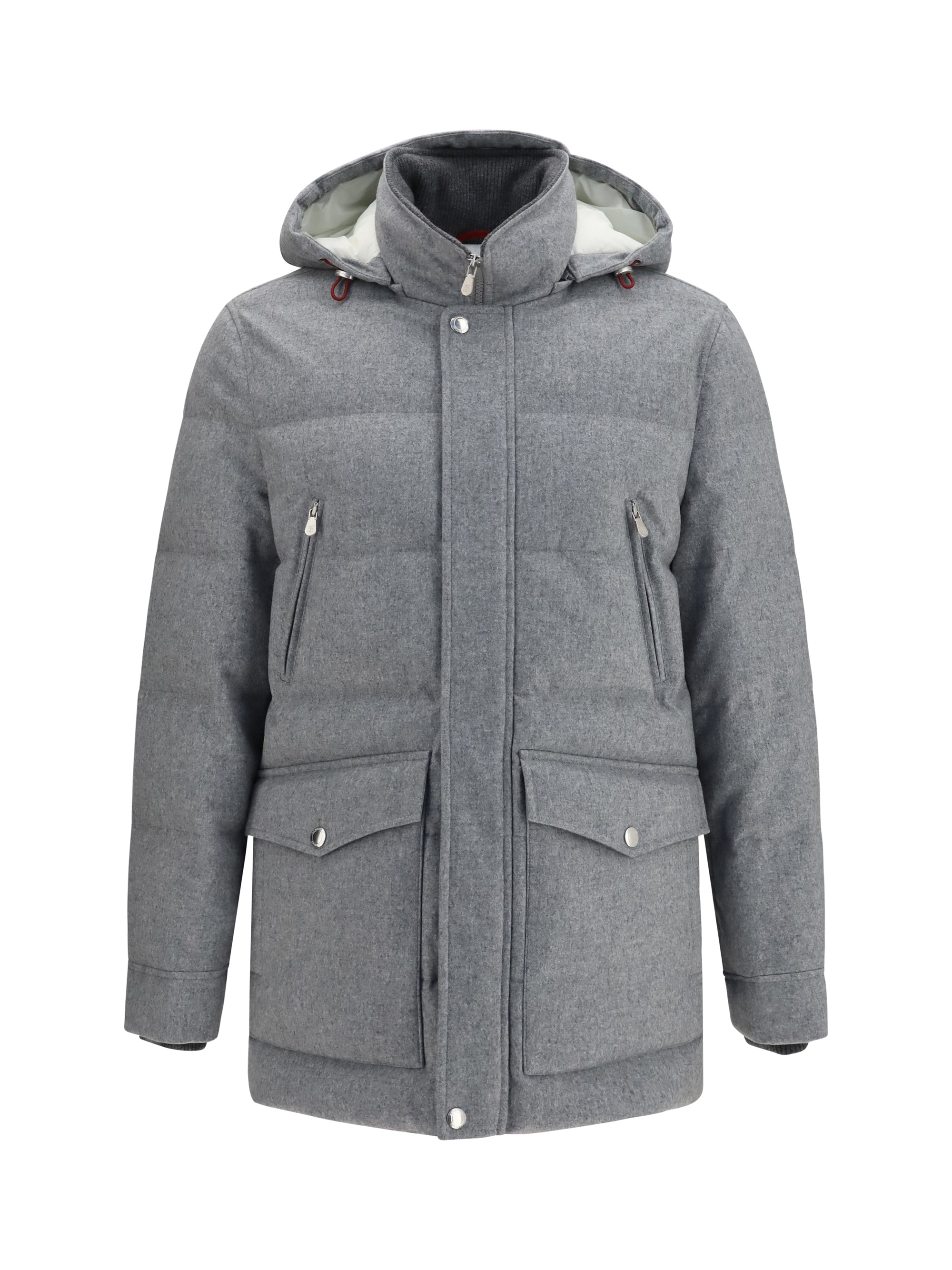 Cashmere Wool Down Jacket — Gray