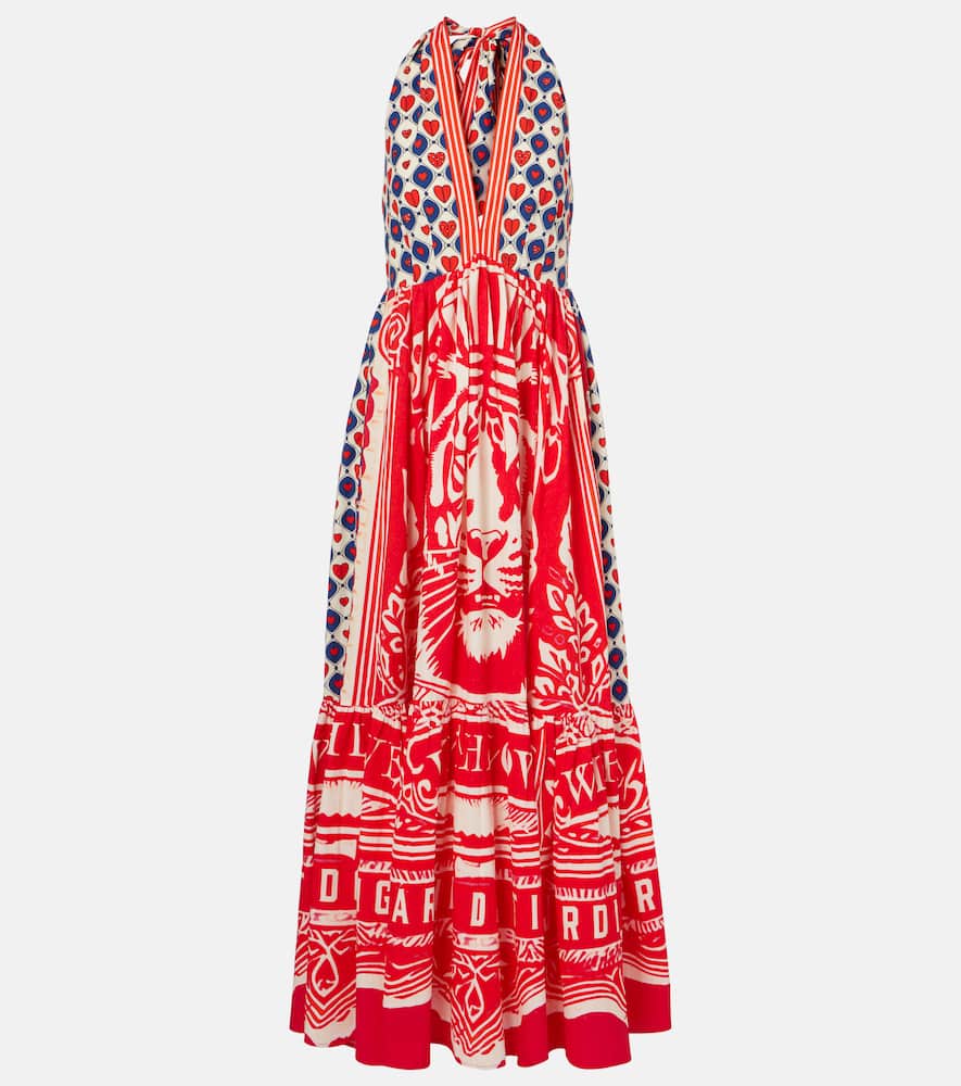 Rinse & Roar halter cotton maxi dress