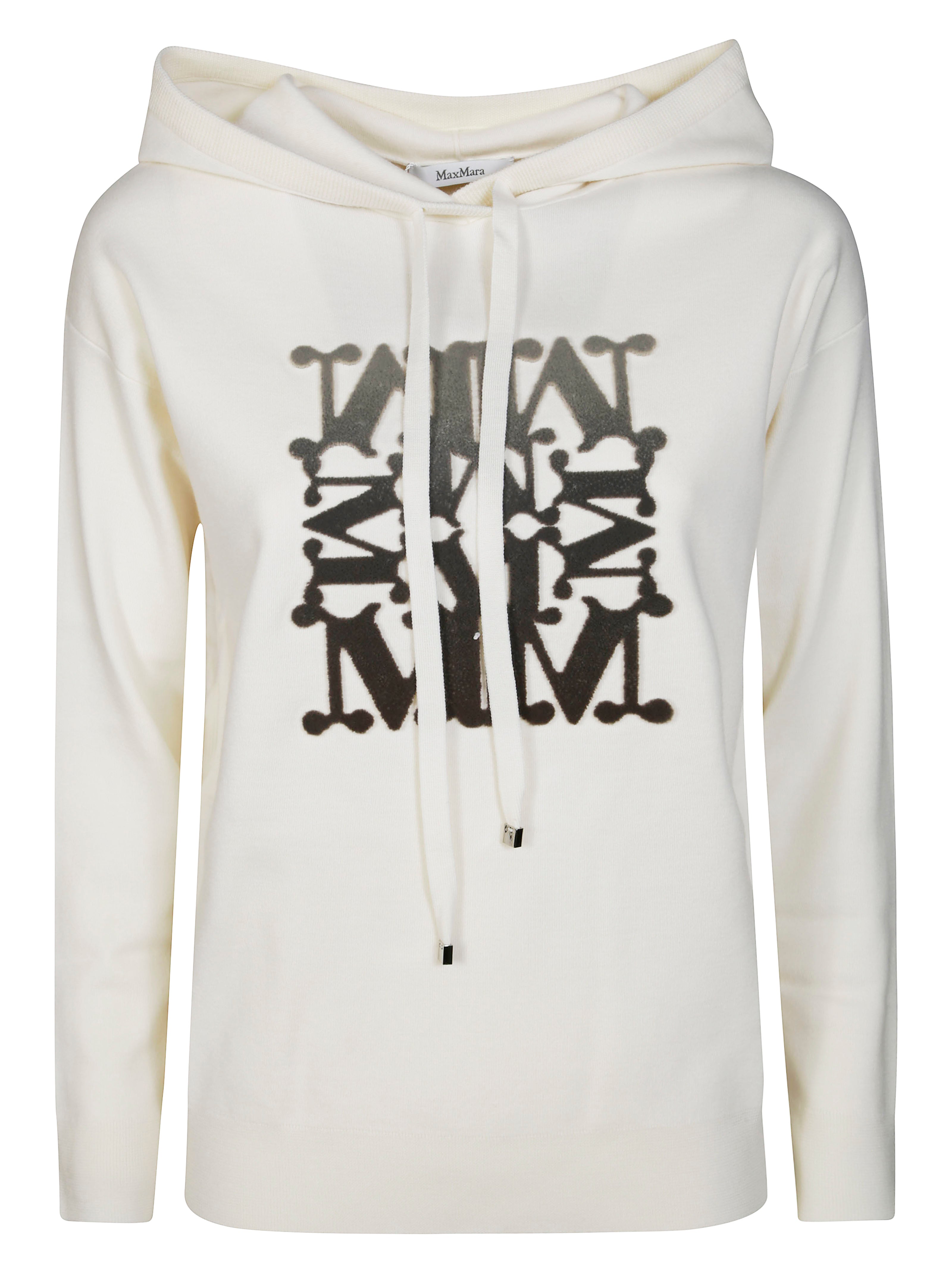 Knit Top TADDEO Wool Knit Hoodie Ladies Wool Logo Pullover