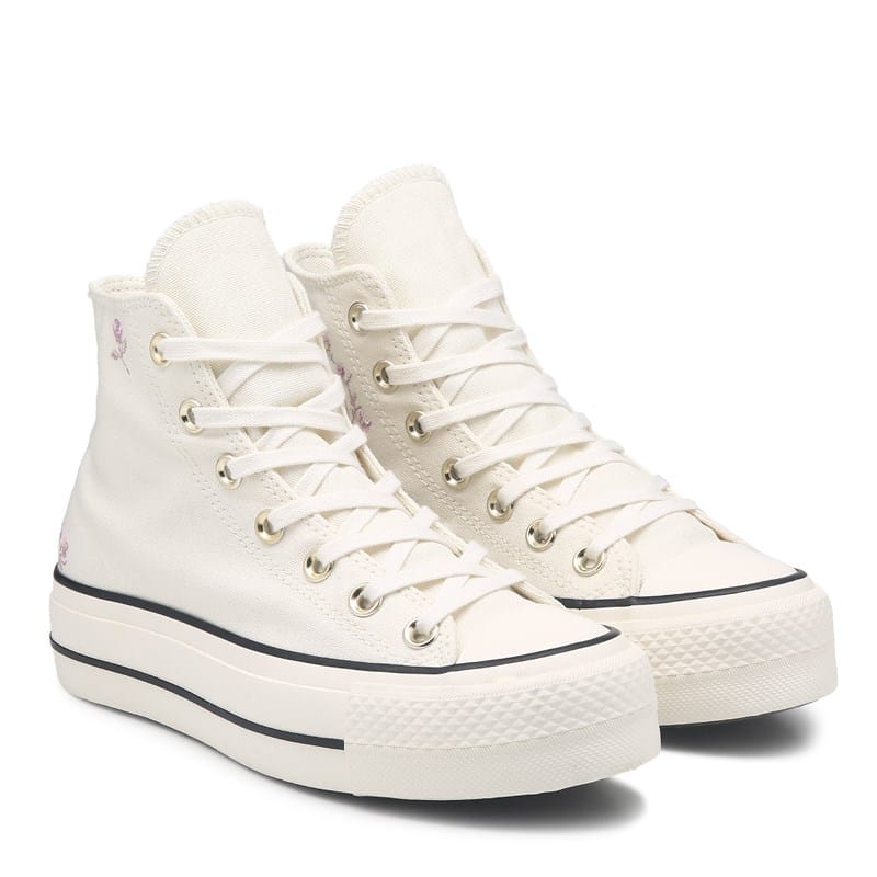 Women's Chuck Taylor All Star Hi Lift Platform Sneakers (Egret)