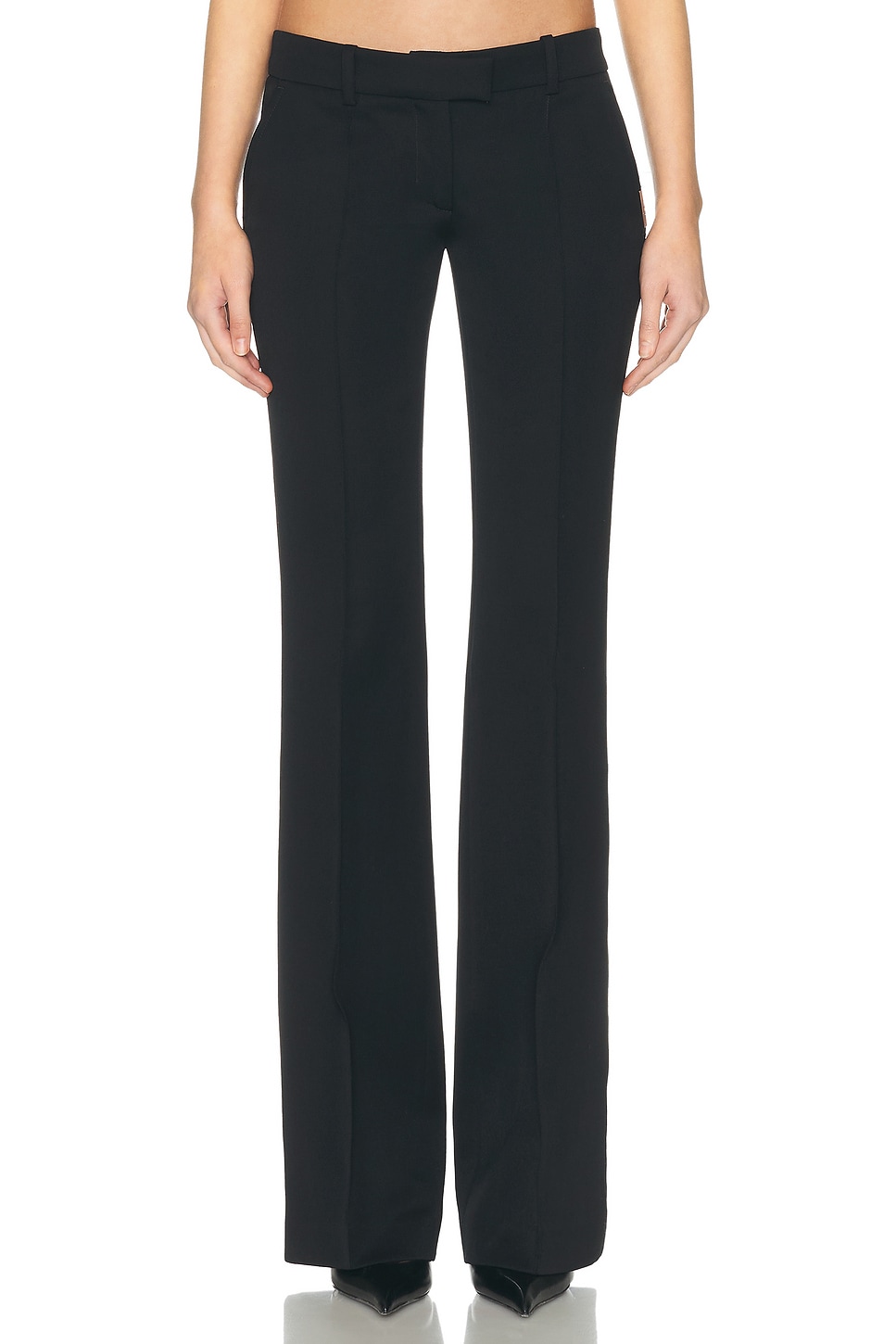 THE ATTICO Long Pant in Black - Black. 38 also